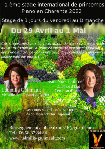 2 ème stage International   de Printemps Du vendredi   29  Avril au Dimanche 1 er Mai 2022